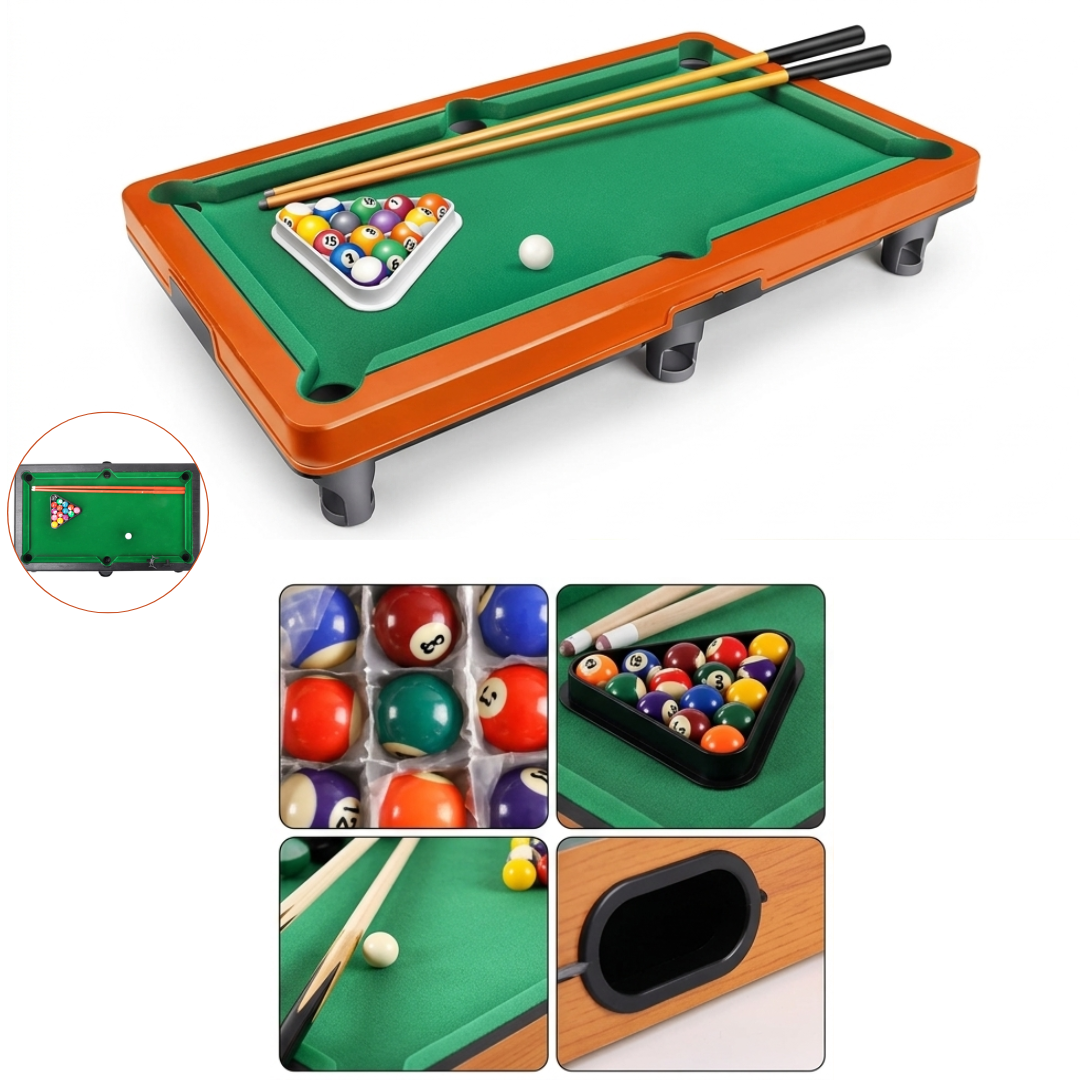 Set Mini jeu de billard jouet éducatif pour enfants (colleur aléatoire)