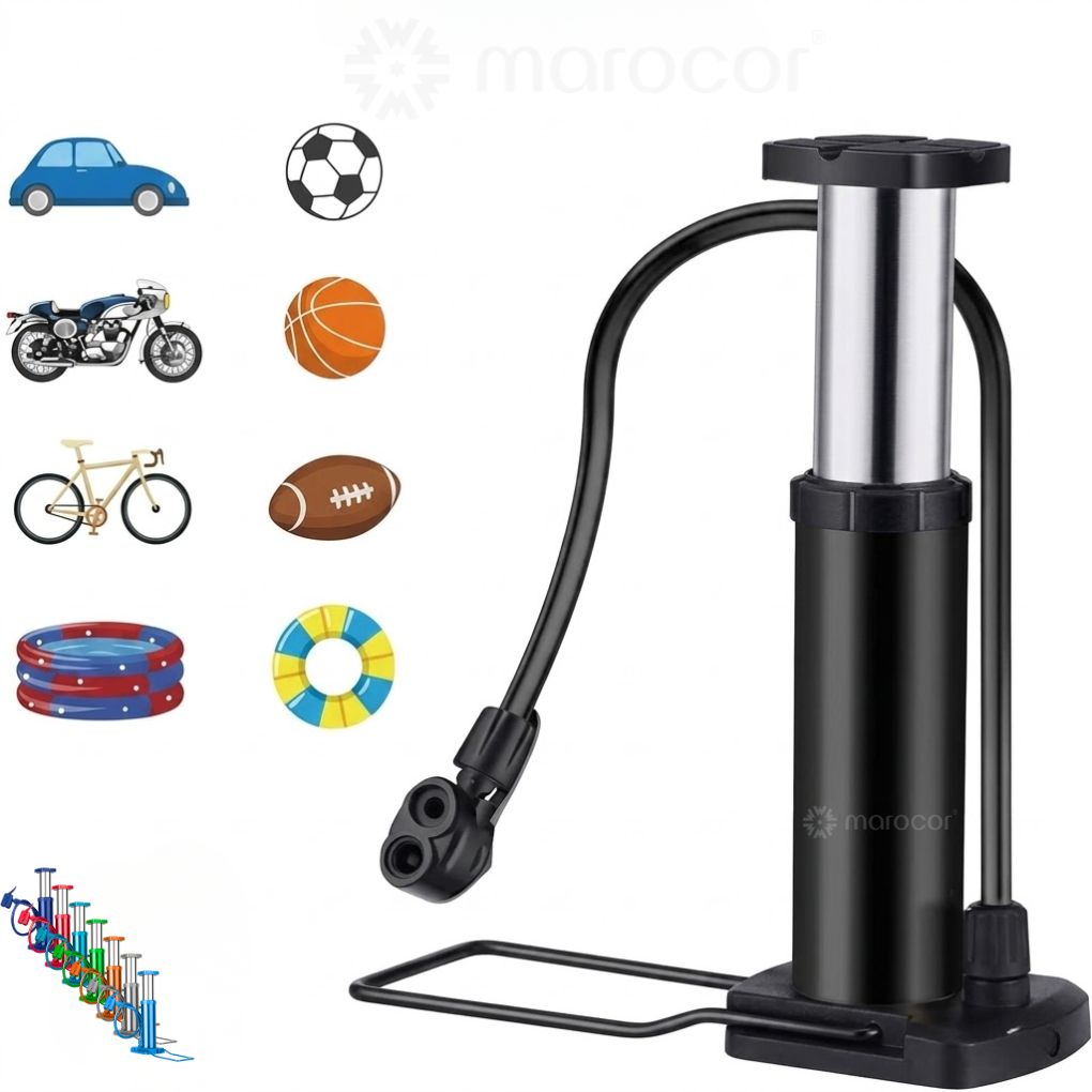 Pompe à air portable pour vélo, haute pression pour gonfler rapidement et efficacement pneumatique