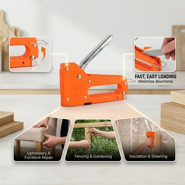 Agrafeuse manuelle robuste pour usage domestique et bureau