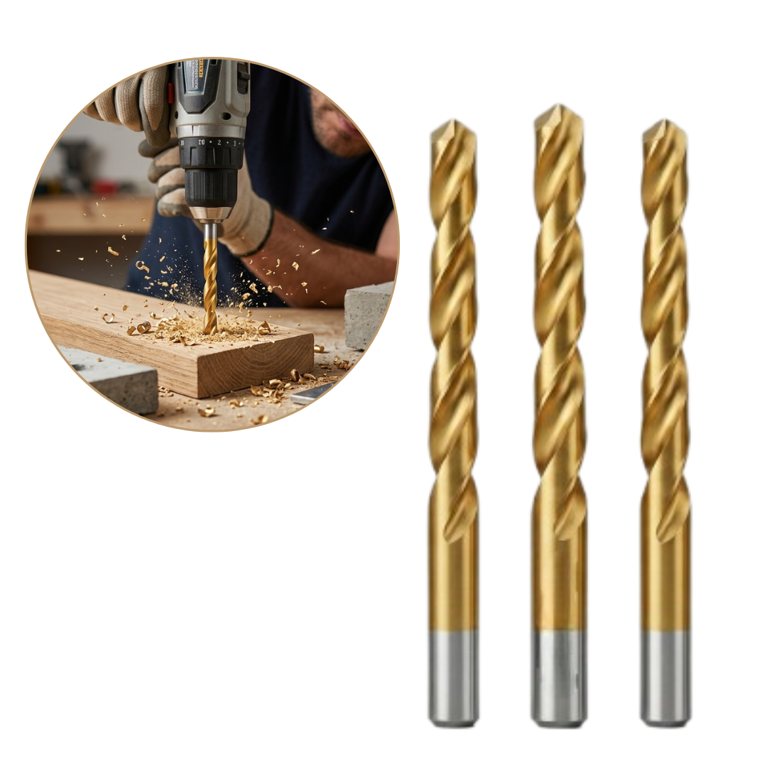 Foret à tige en acier rapide 12 mm pour perçage précis