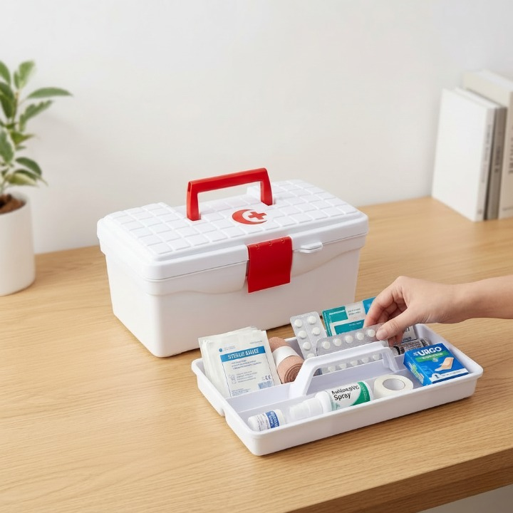Boîte à pharmacie pratique pour rangement des médicaments