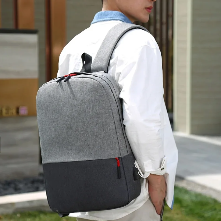 Sac à dos léger pour ordinateur portable avec port de chargement USB intégré