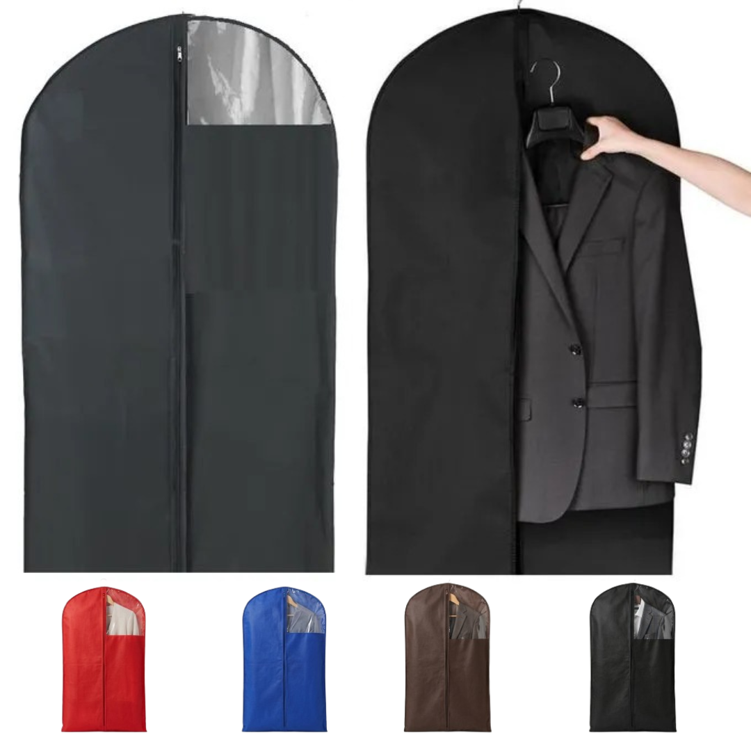 Gardez vos costumes impeccables Pochette de rangement anti poussière pour costumes homme (couleur aléatoire)