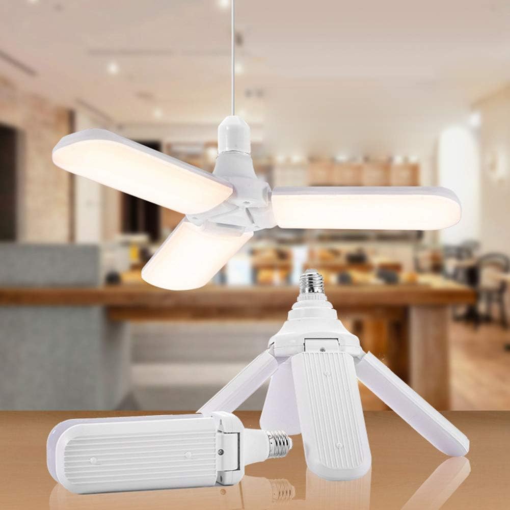Lampe ventilateur pliable LED avec éclairage à économie d’énergie