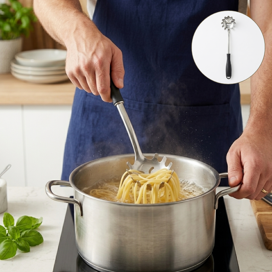 Cuillère à spaghetti pratique avec design ergonomique
