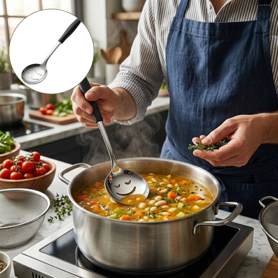 Louche à soupe pratique pour cuisine quotidienne