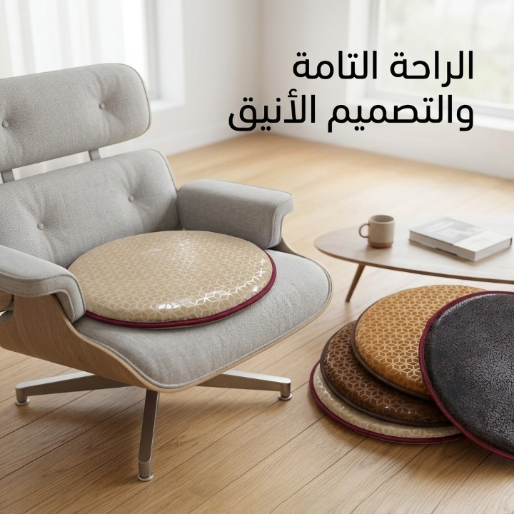 Coussin de chaise rond épais pour assise confortable intérieur et extérieur (couleur aléatoire)