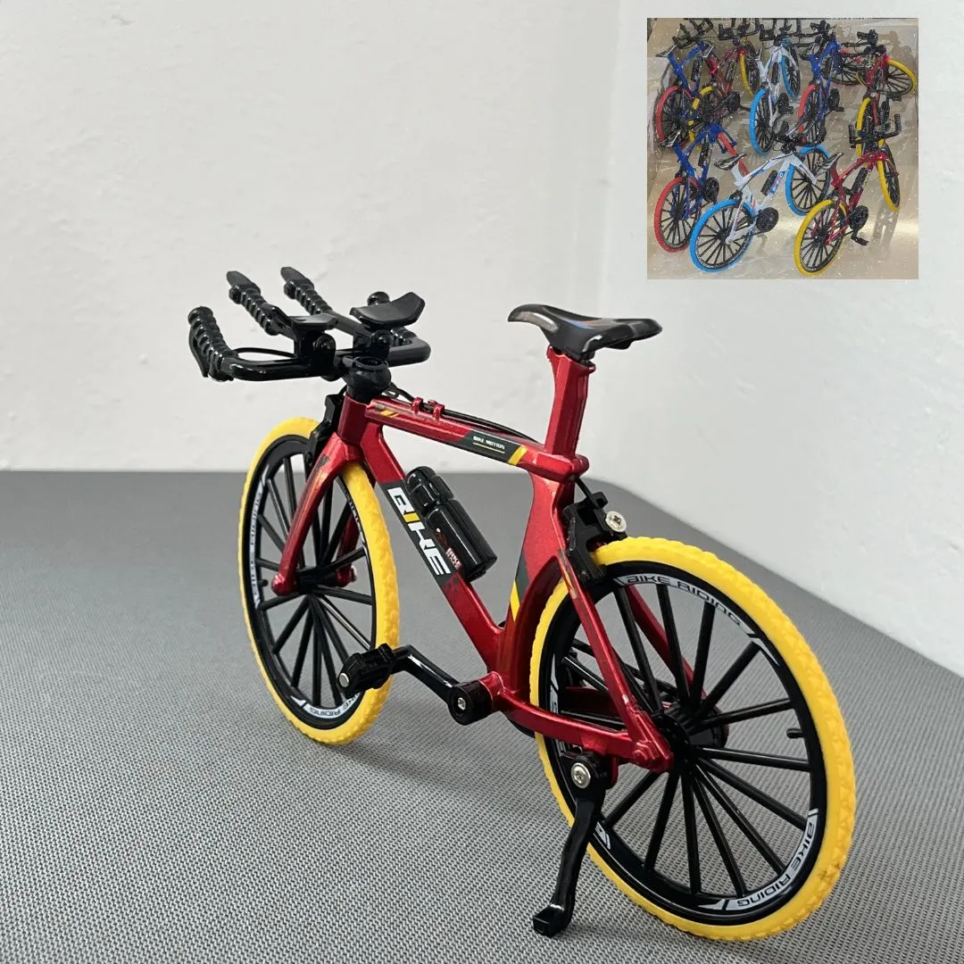 Vélo miniature miniature en alliage moulé  décoré, en métal, pour les doigts, idéal pour les garçons et leurs jouets