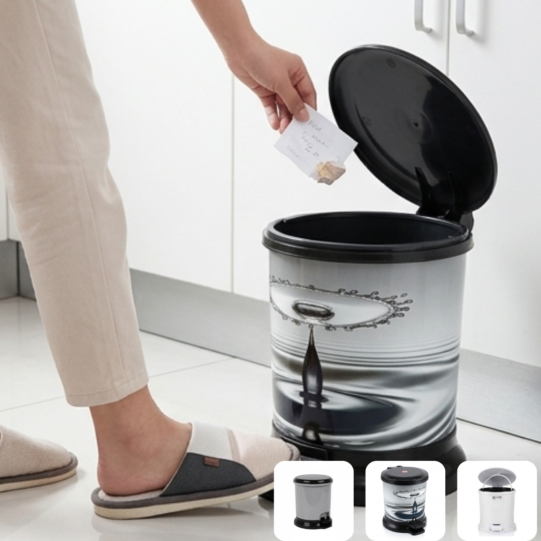 Poubelle à Pédale Sans Seau 5 L – Compacte et Pratique pour Salle de Bain et Cuisine (couleur aléatoire)