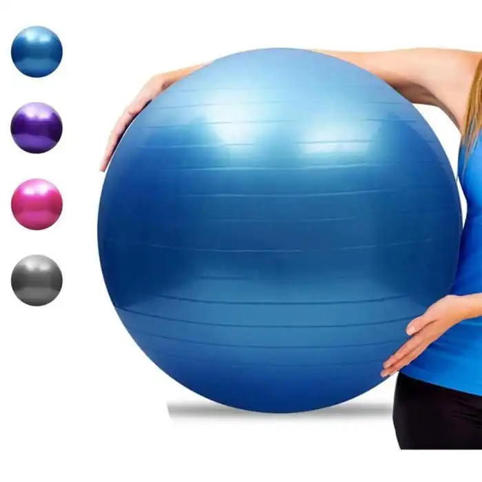 Balle de gym résistante, parfaite pour le yoga, le pilâtes et le renforcement musculaire (couleur aléatoire)