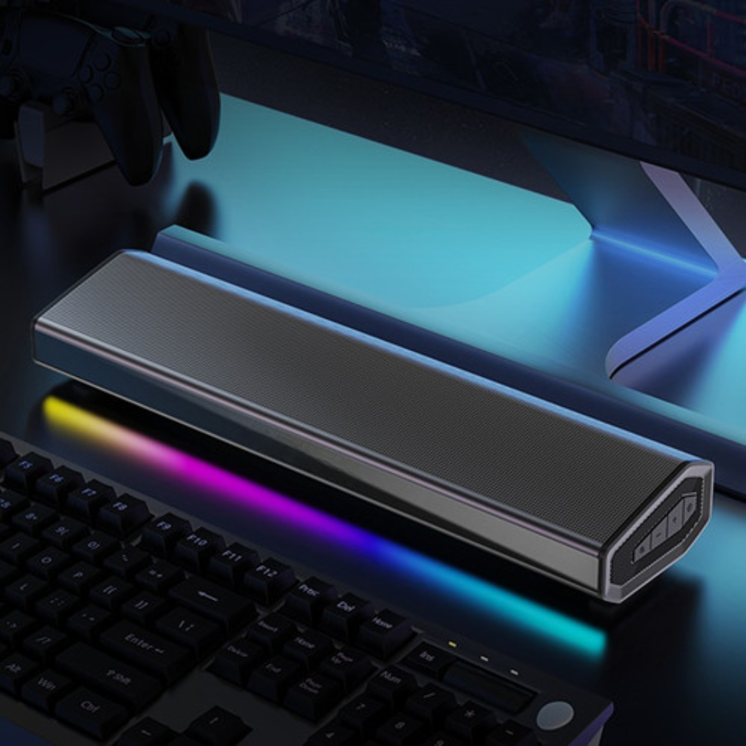 Enceinte Stéréo Filaire/Sans Fil Multifonction – Haut-Parleur pour PC, Jeux et Musique