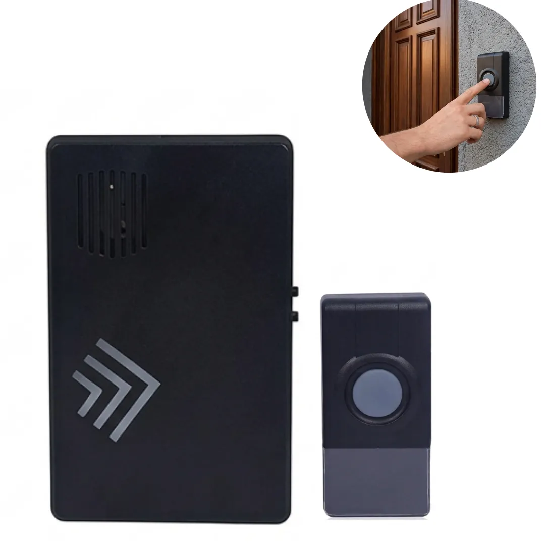 Sonnette de Porte Sans Fil Étanche et Anti-Poussière – Installation Facile