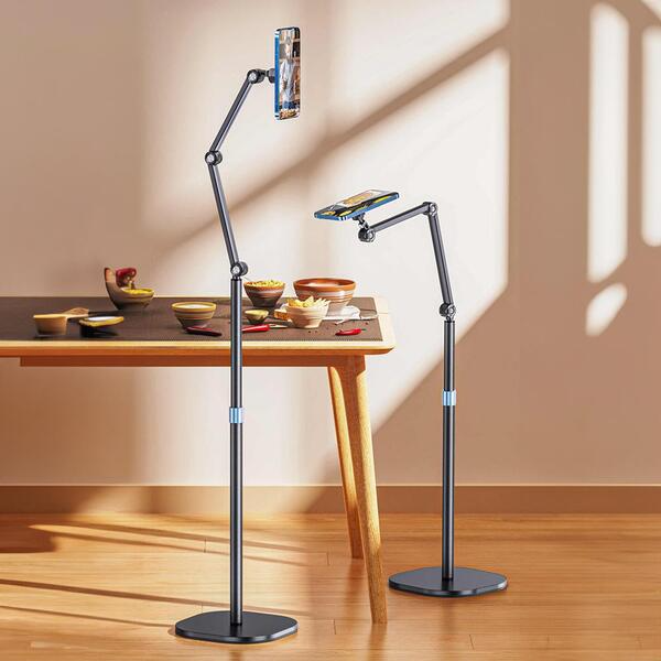 Support de Téléphone avec Bras Articulé et Base Stable Multifonction
