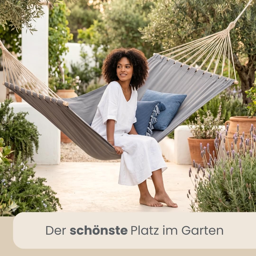 Hamac confort premium pour jardin et détente absolue en extérieur pour camping
