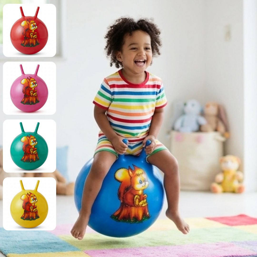 Ballon Sauteur Gonflable pour Enfants avec Poignée – Jouet Sautillant Amusant et Sécurisé (couleur aléatoire)