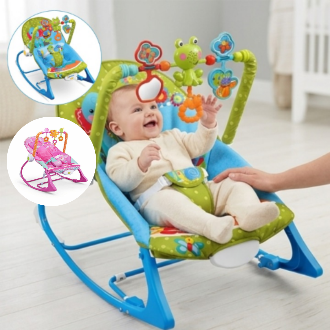 Transat évolutif musical et relaxant pour bébé avec fonction vibration (couleur désigne aléatoire)