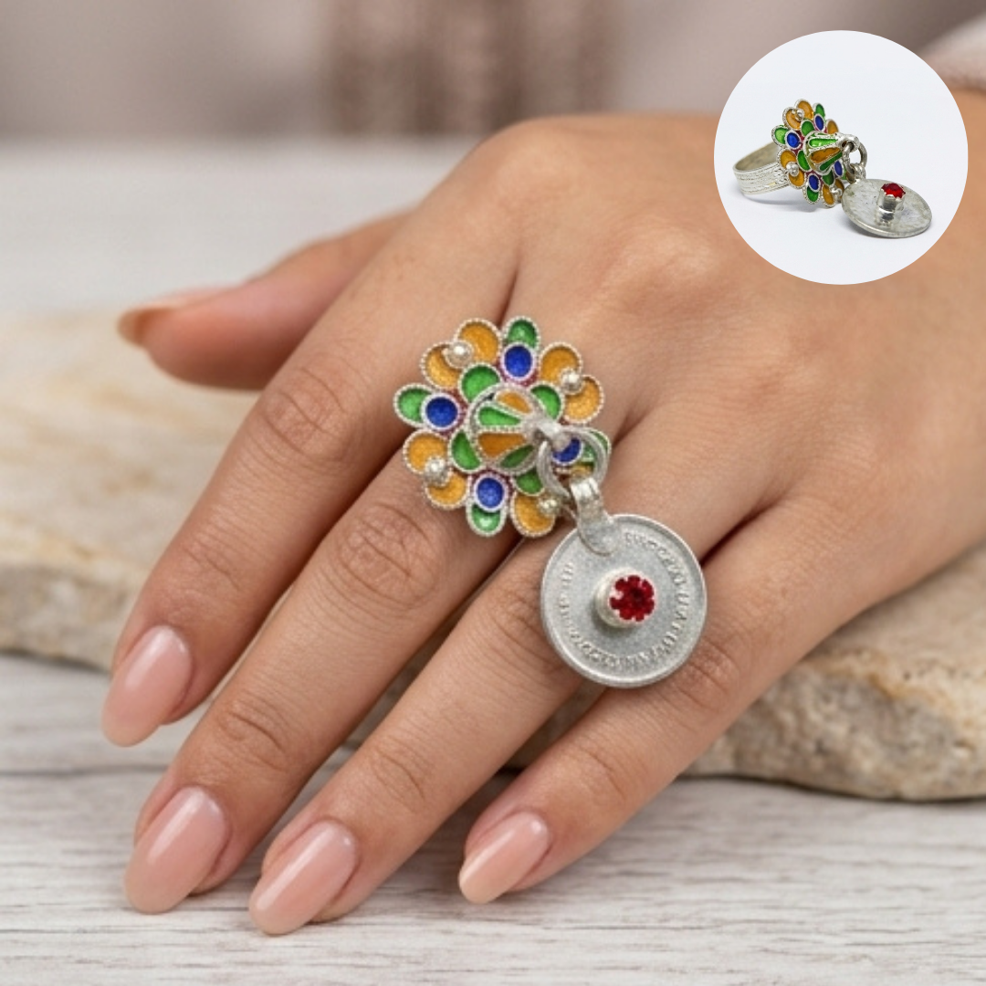 Bague Amazighe en Argent – Bijou Traditionnel Élégant et Authentique