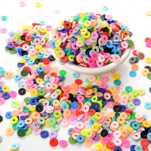Perles Plates Multicolores en Silicone – Accessoires pour Fabrication de Bijoux et Bracelets