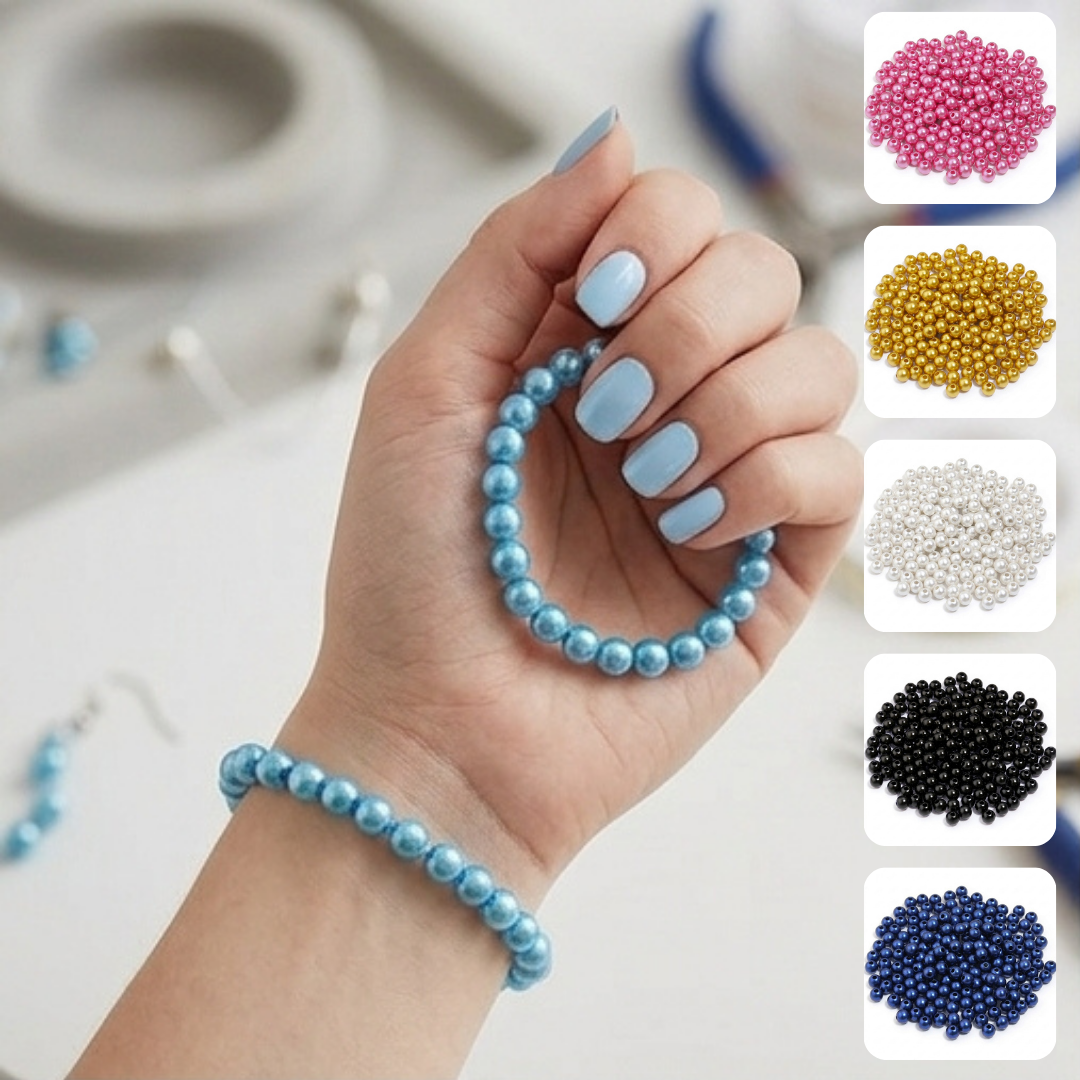 Perles pour Fabrication de Bijoux et Créations (couleur aléatoire)