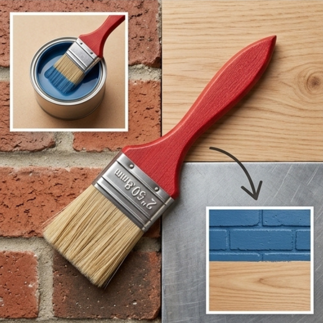 Pinceau Plat Universel – Pinceau de Peinture Polyvalent pour Travaux de Finition