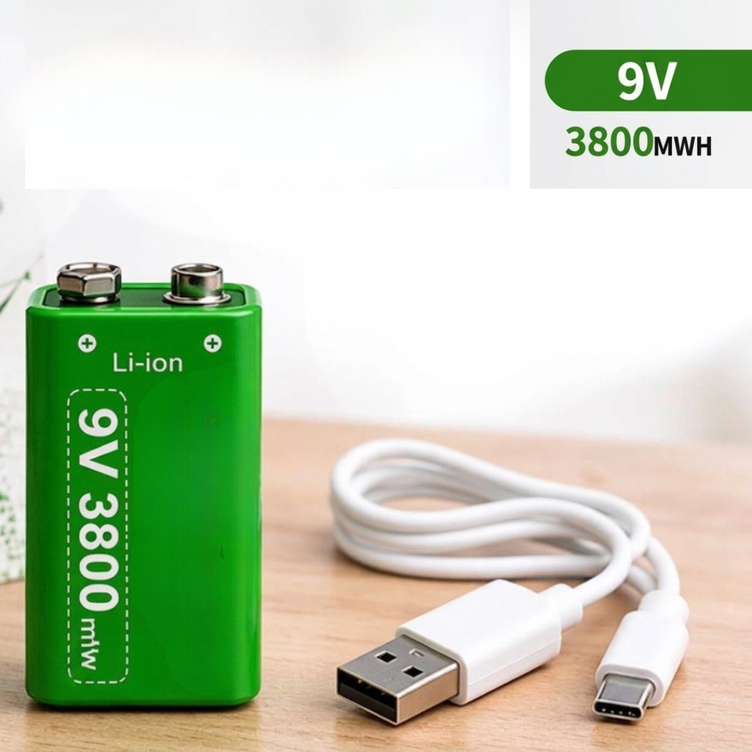Pile Rechargeable  USB Type-C  – Batterie Haute Capacité
