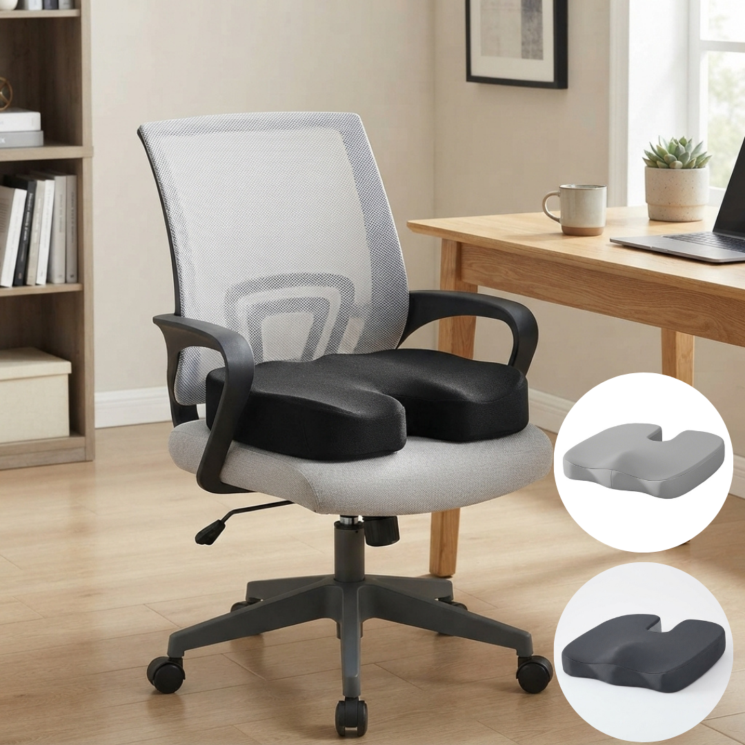 Coussin de siège ergonomique en mousse à mémoire de forme (couleur aléatoire)
