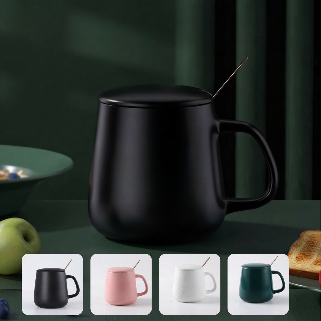 Tasse en céramique pour boissons chaudes et froides (couleur aléatoire)