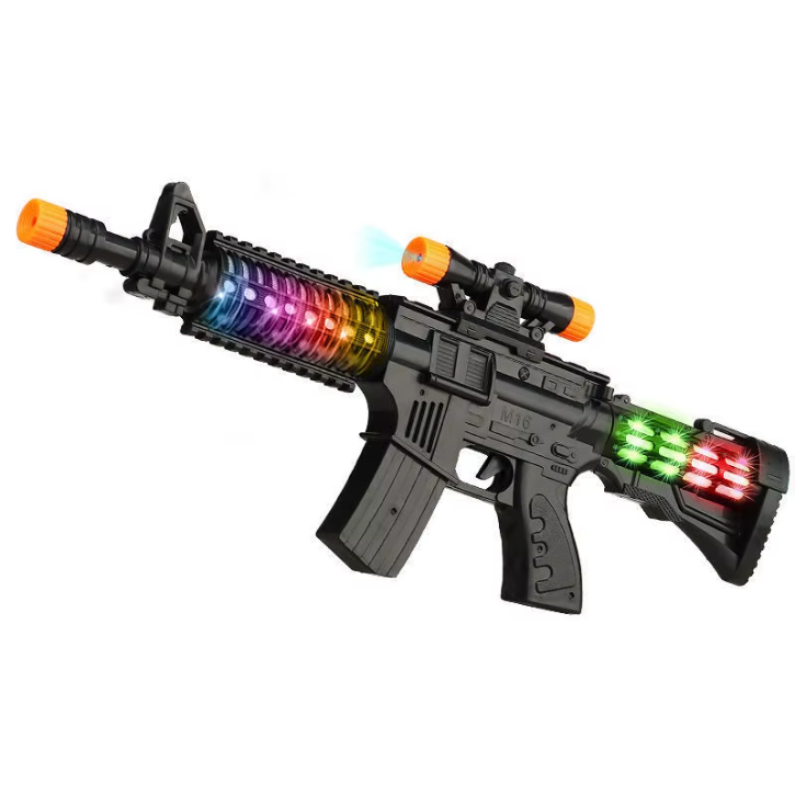 Pistolet jouet lumineux et sonore pour enfant