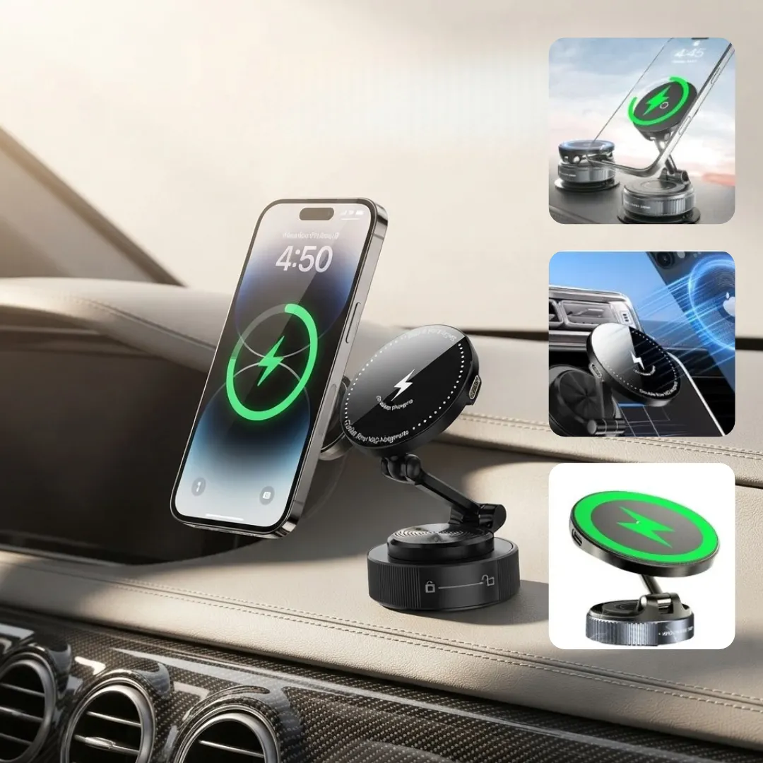Chargeur et support magnétique intelligent pour voiture