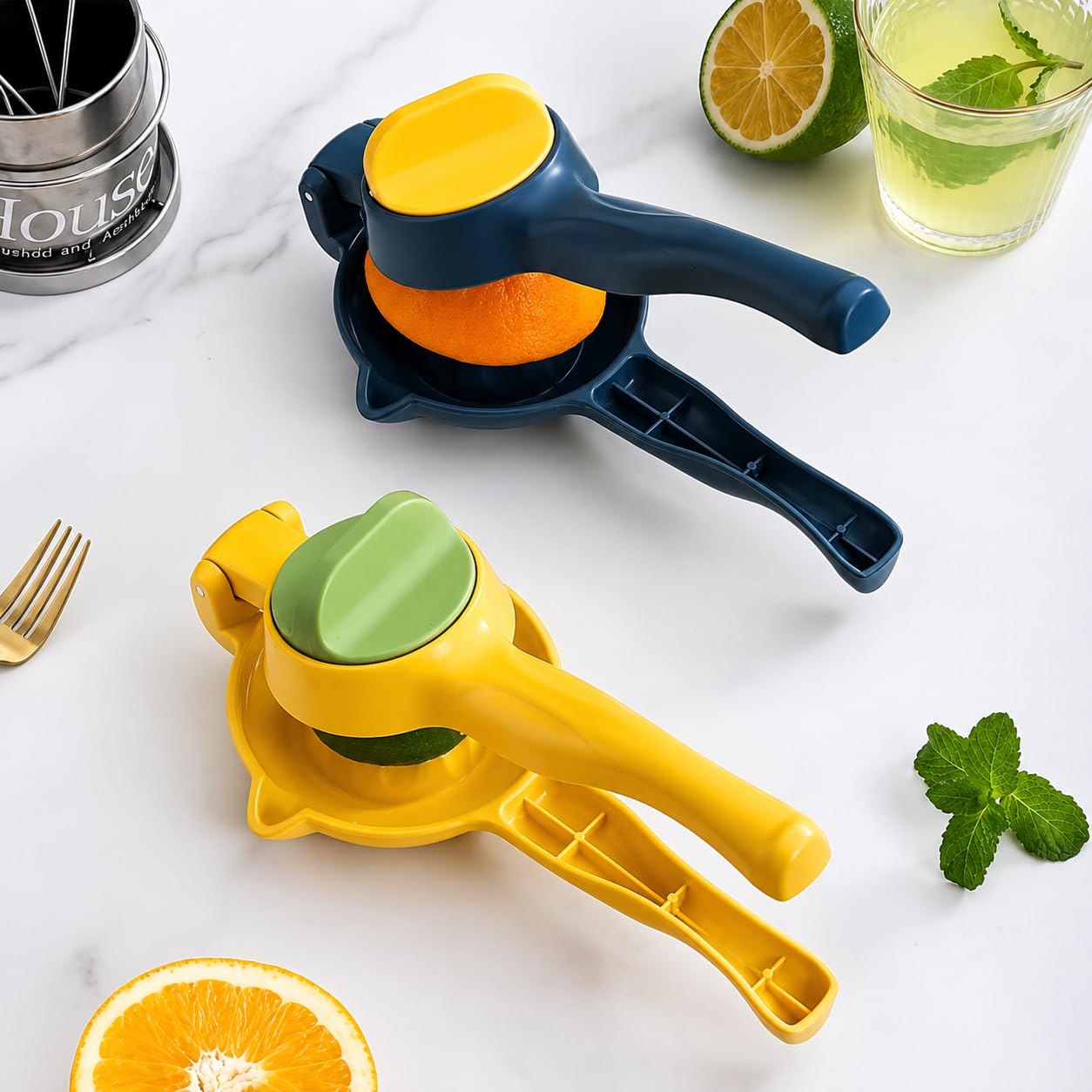 Presse-agrumes manuel portable avec séparateur de pulpe