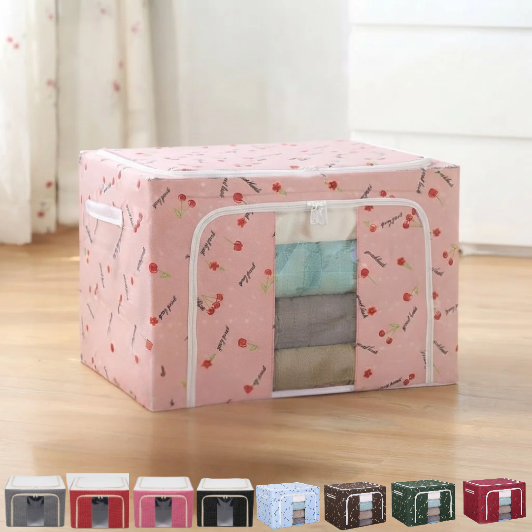 Organisateur de penderie pliable avec fenêtre transparente ( couleur design aléatoire)