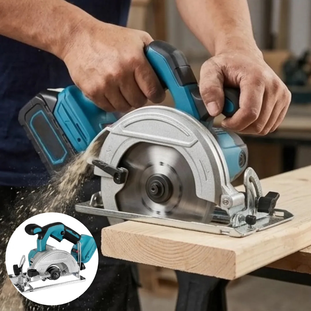 Scie circulaire électrique sans fil pour coupe du bois