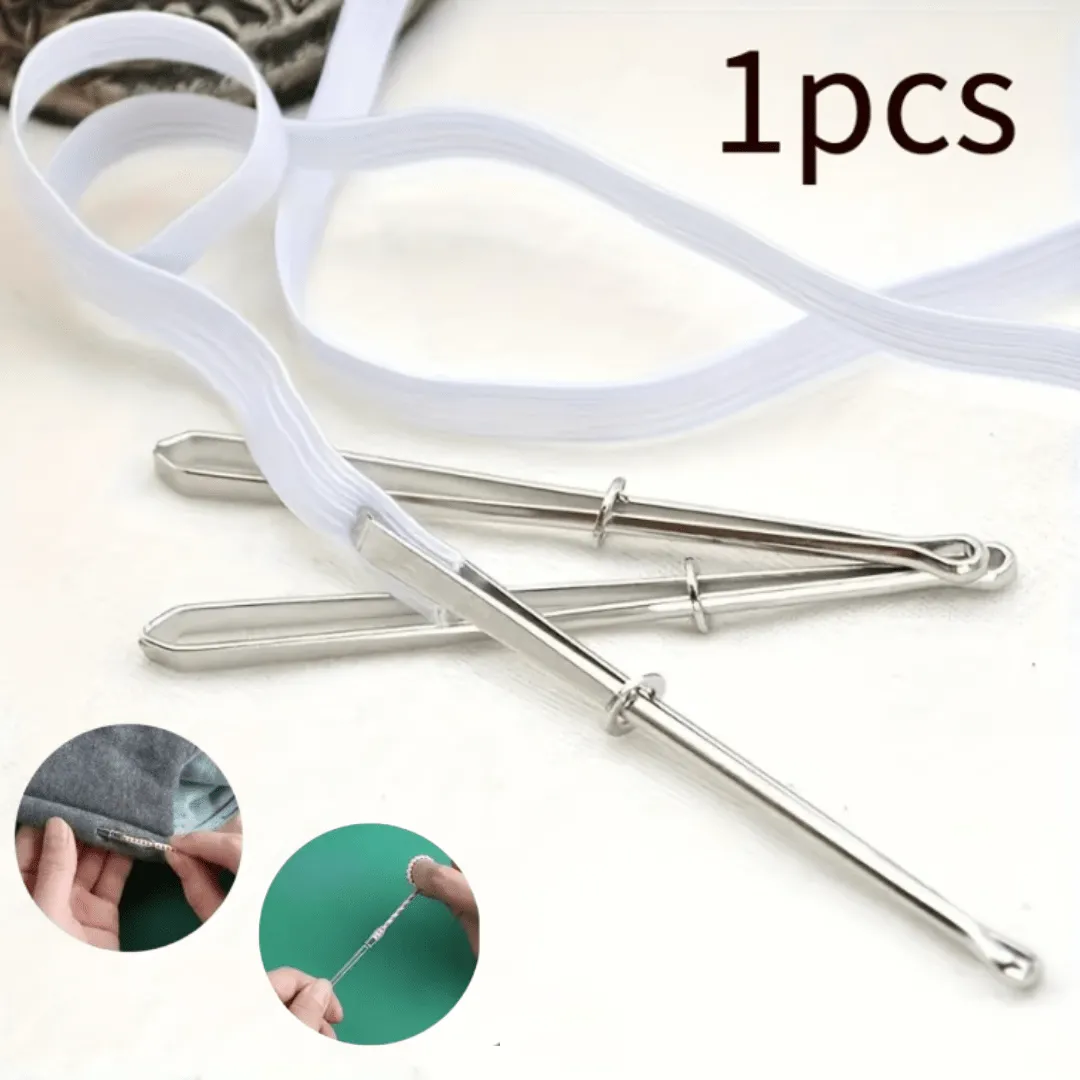 Accessoire de couture : poinçon élastique, enfileur de cordon et pince à vêtements 1 pièce