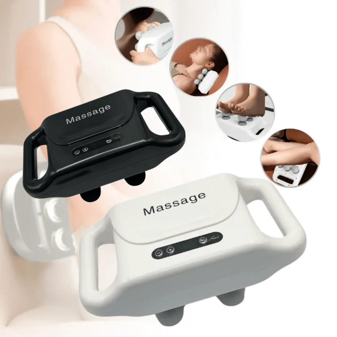 Appareil de massage corporel électrique à six têtes pour relaxation complète (colleur aléatoire)