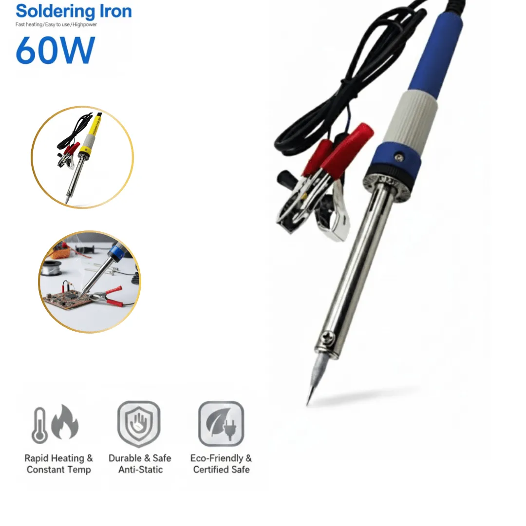 Fer à souder 12 V avec prise allume-cigare – puissant et pratique pour les travaux mobiles (colleur aléatoire)