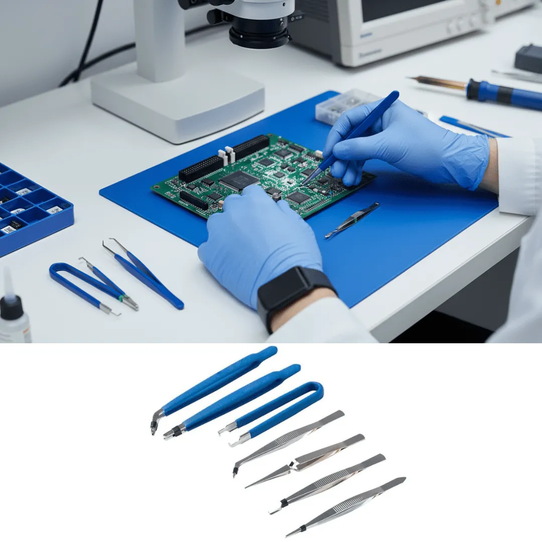 Lot de 7 pinces multifonctions – épilation, précision et saisie d’objets fins