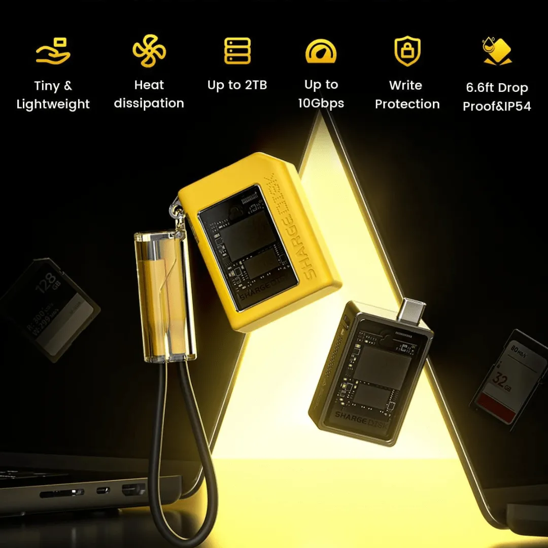 Boîtier SSD M.2 NVMe vers USB 3.2 – Stockage externe rapide 10 Gbit/s pour PS5 et caméra de jeu