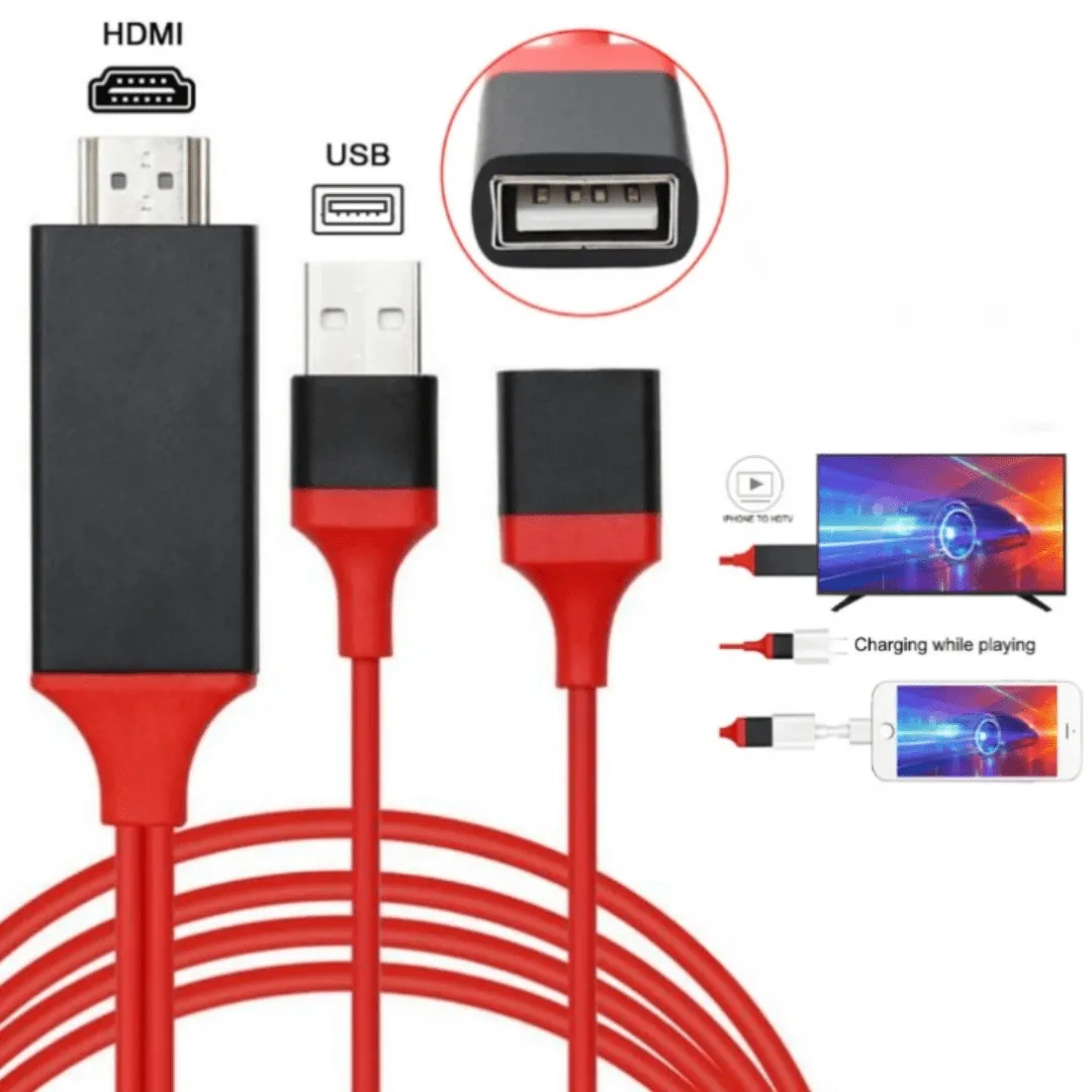 Adaptateur ME HDMI vers AV – Câble convertisseur pour écran de téléphone avec accessoires