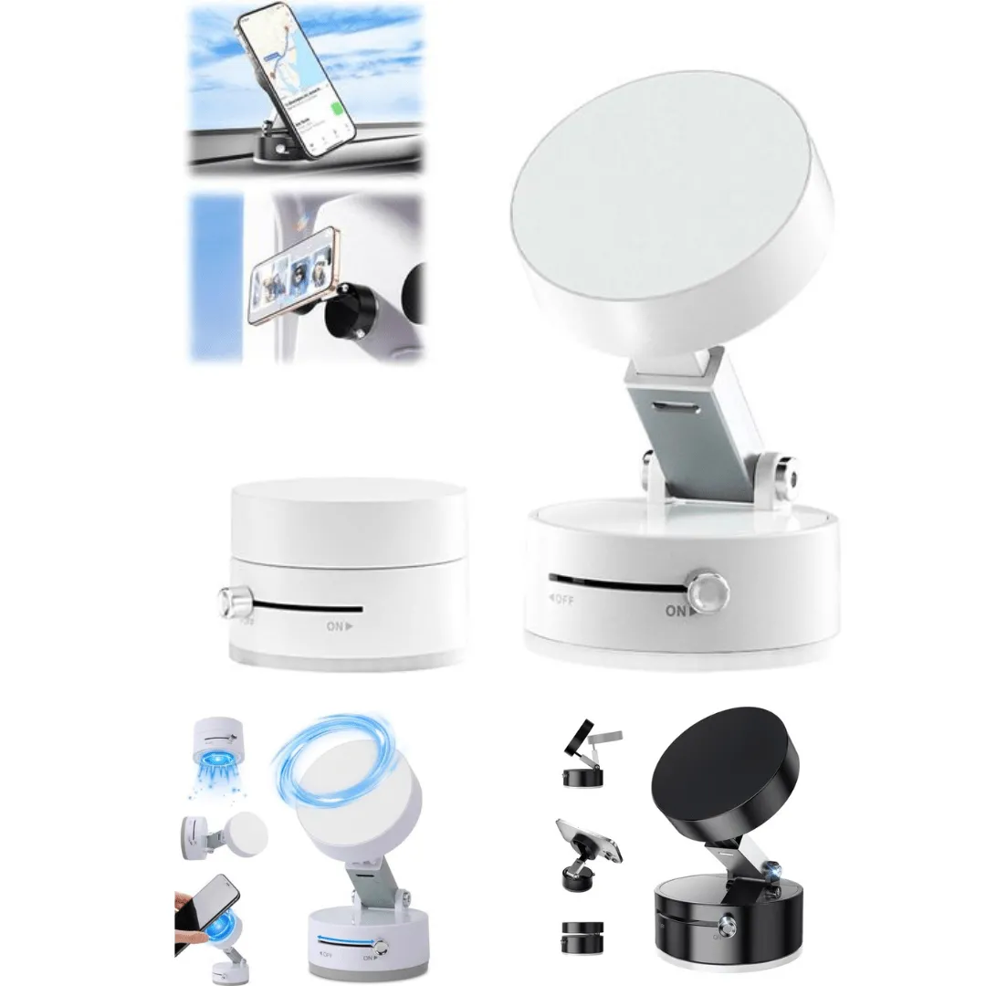 Support magnétique adhésif, pratique pour voiture et sport, compatible iPhone et Android
