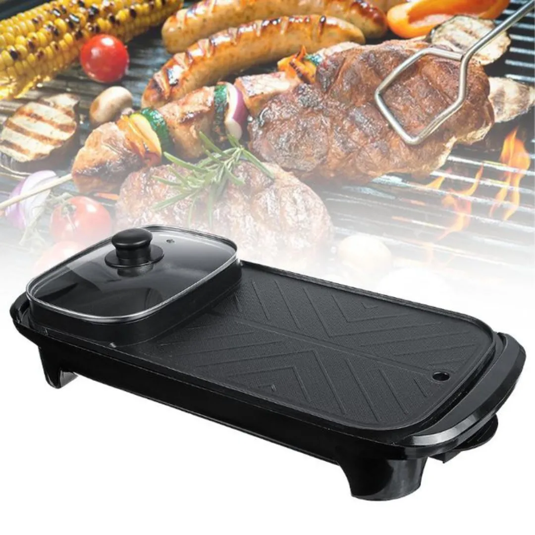 Poêle électrique à rôtir – Parfaite pour barbecue à l'intérieur et à l'extérieur.Poêle électrique à rôtir – Parfaite pour barbecue à l'intérieur et à l'extérieur.