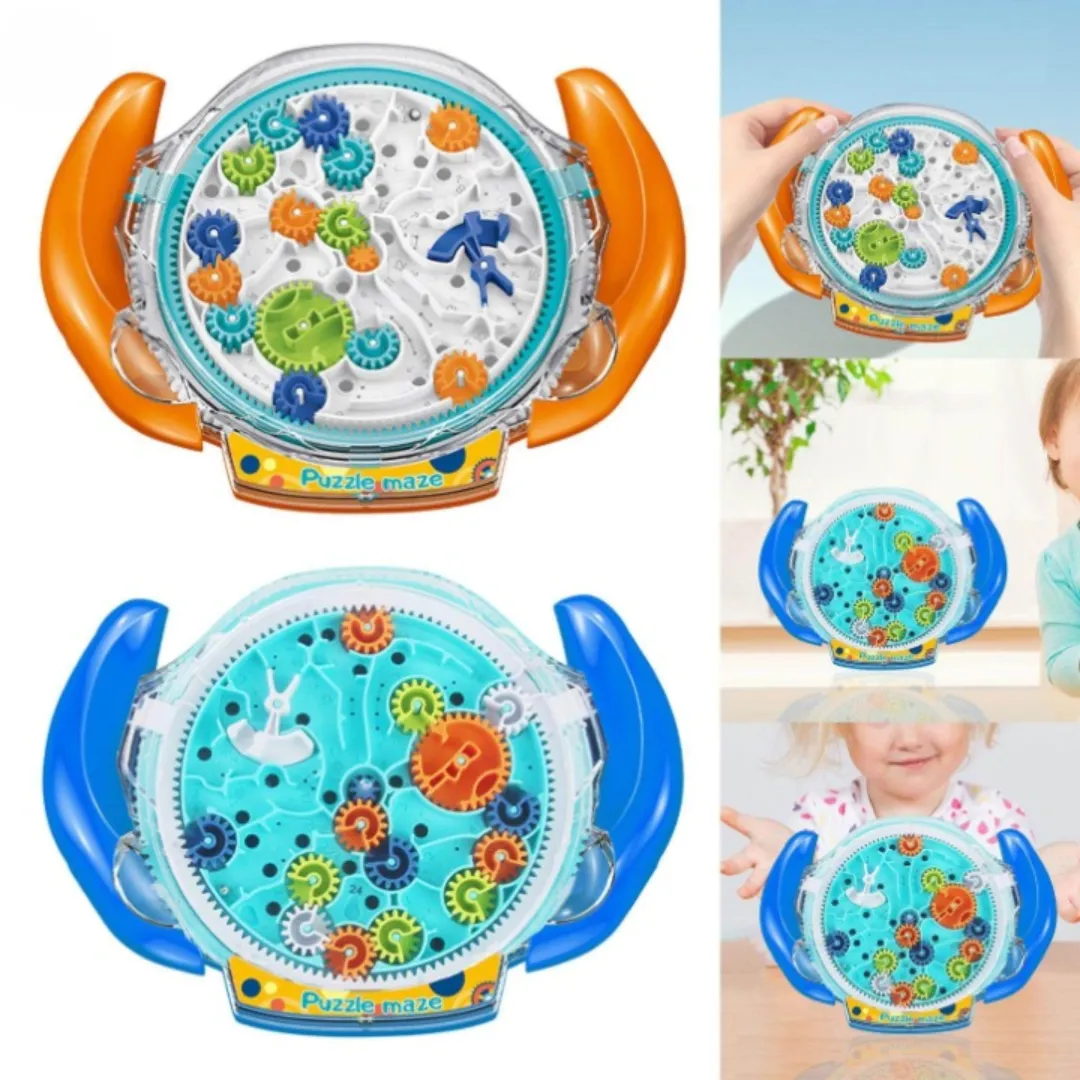 Puzzle 3D avec labyrinthe et balle d'équilibre, jeu stimulant pour le cerveau (colleur aléatoire).
