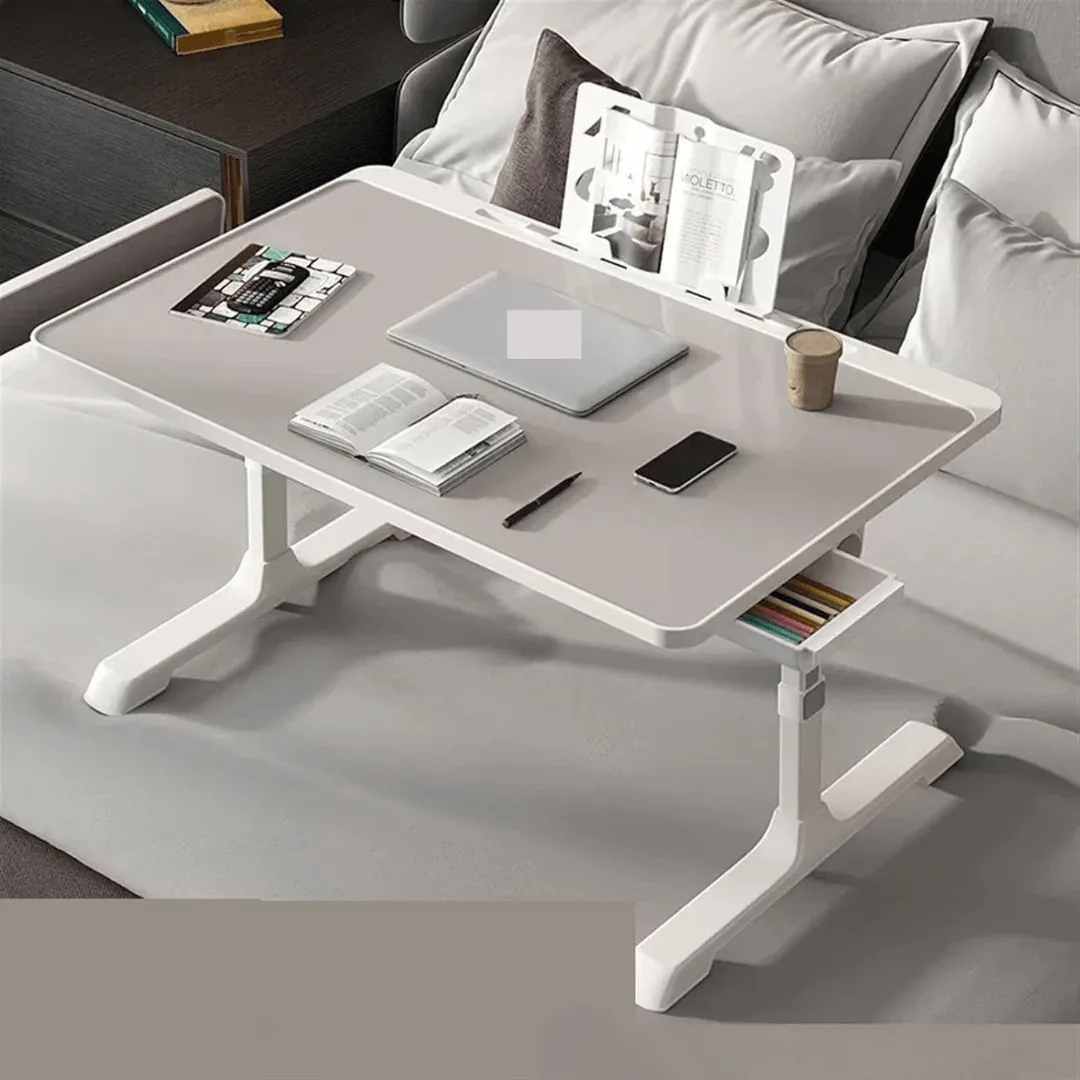 Table de lit polyvalente et pliable pour ordinateur, bureau d'étude et chevet à domicile.