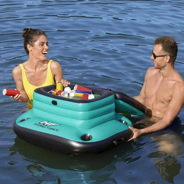 Seau à Glace Flottant Gonflable pour boissons pour la plage, Sport nautique