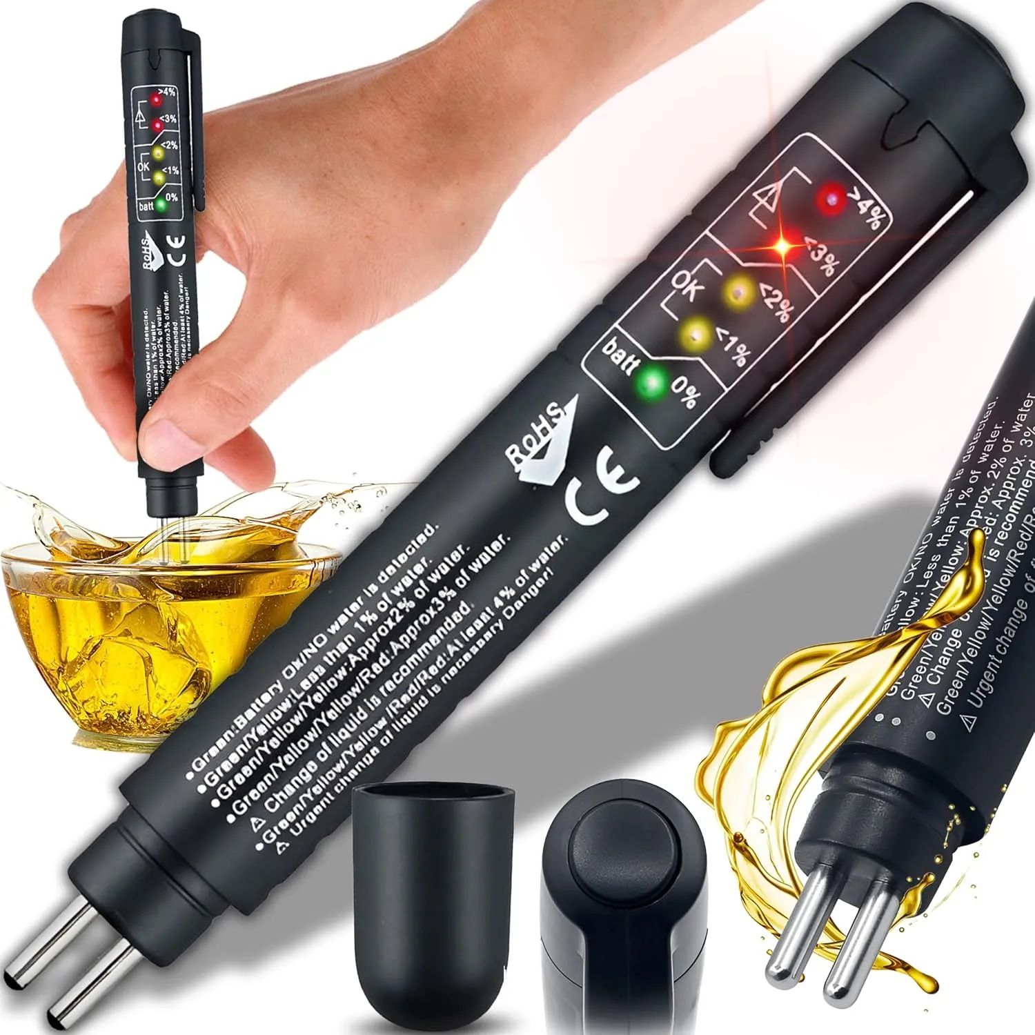 Stylo Testeur de Liquide de Frein avec 5 LED pour Voiture