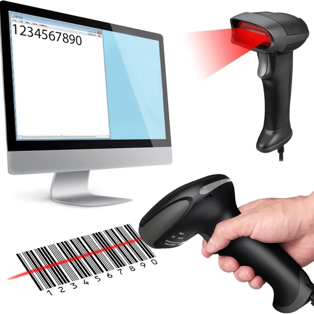 Scanner de Code-Barres avec câblé de balayage et Technologie Laser Automatique