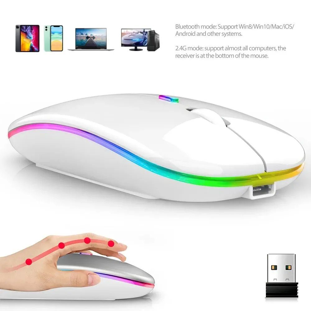 Souris Sans Fil Bluetooth Silencieuse pour Ordinateur Portable Bluetooth Silencieuse pour Ordinateur Portable