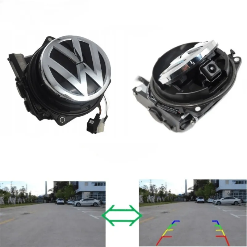 Caméra de Recul avec emblème rabattable pour Golf 6 et 7