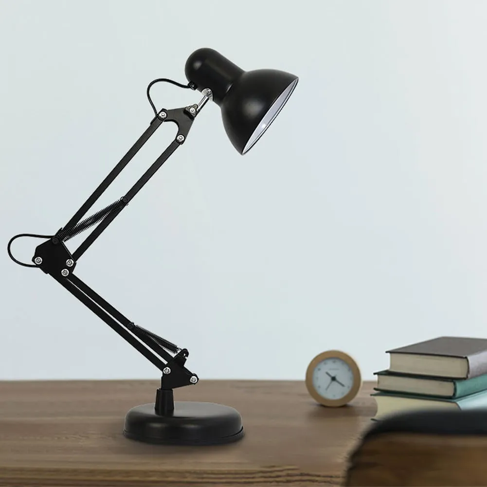 Lampe de Bureau Bras Oscillant Réglable, Éclairage de Travail Polyvalent