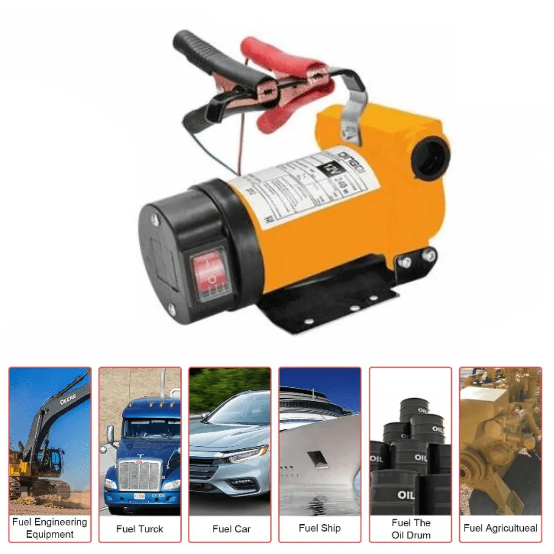 Pompe de transfert électrique polyvalente pour carburant et liquides divers 12/24V,240W