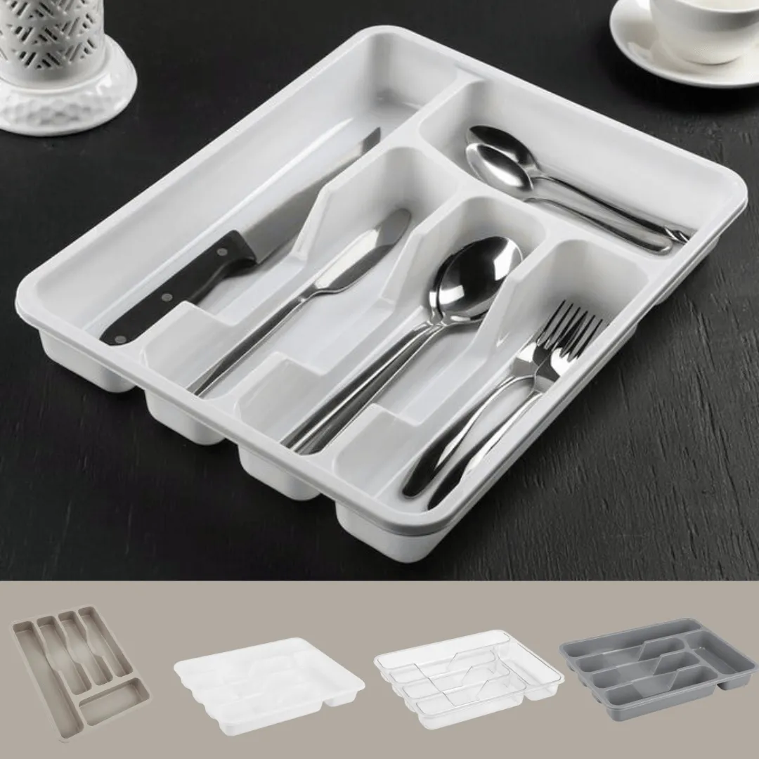 Boîte de Rangement Polyvalente pour Couteaux, Fourchettes et Cuillères (colleur aléatoire)